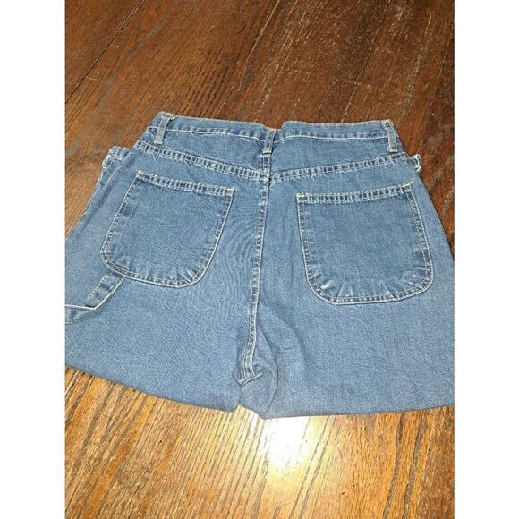 Size 11-12 Brighton Blues Denim Blue Jean Capris Skimmers Pedal Pushers Shorts - Picture 5 of 5